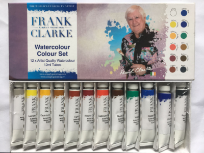 跟富老师学画画）水彩画套装 水彩画笔画纸 全进口富兰克颜料
