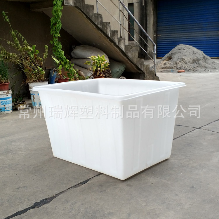 450L塑料水箱 芜湖450升牛筋料方箱 印染纺织厂推布车内胆