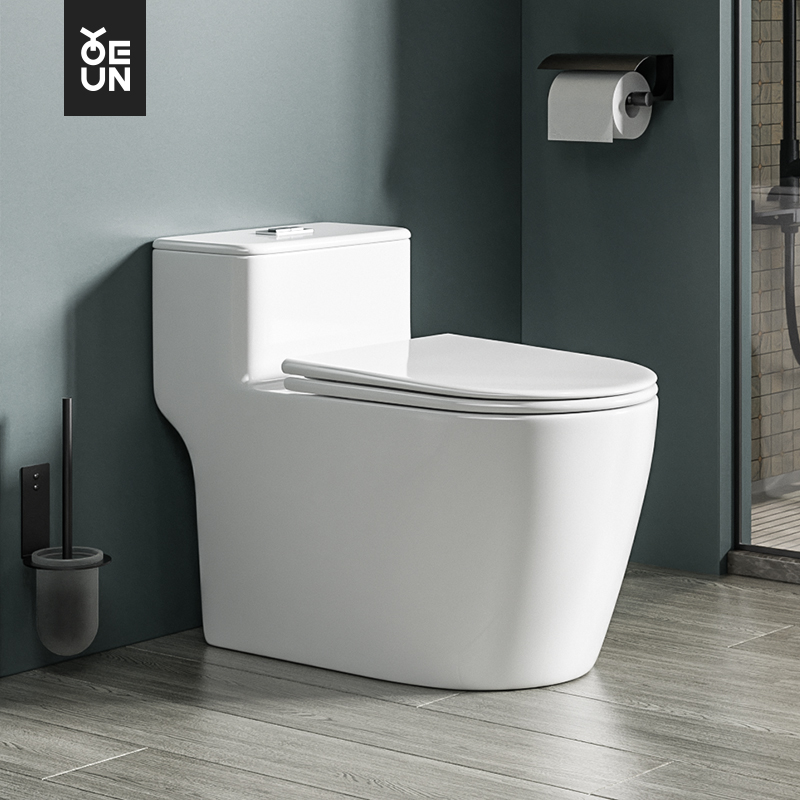 卫浴家用抽水墙排马桶卫生间直冲虹吸式普通小户型连体坐便器