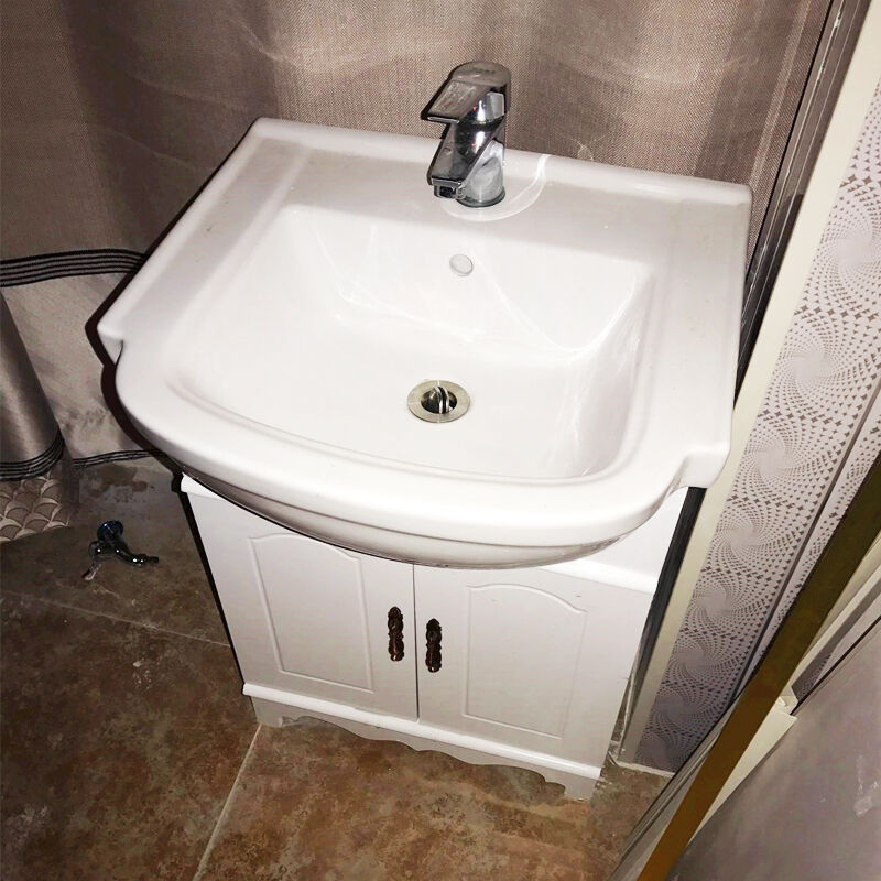 美式浴室柜组合防水落地式卫浴洗脸盆卫生间洗手盆一体陶瓷盆浴柜