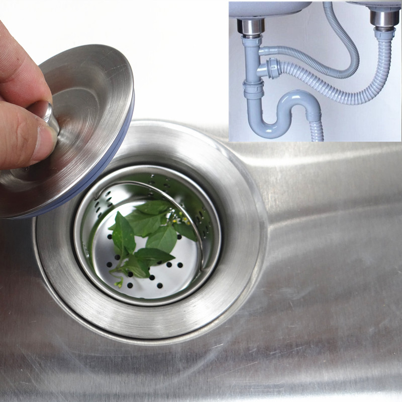 双水槽下水器厨房单水槽下水管不锈钢台盆洗头床陶瓷盆下水器包邮