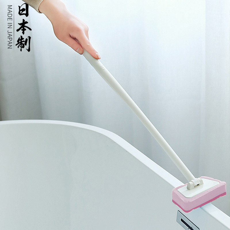 日本进口浴缸刷清洁神器长柄软毛不伤釉面浴室清洗墙壁卫生间刷子