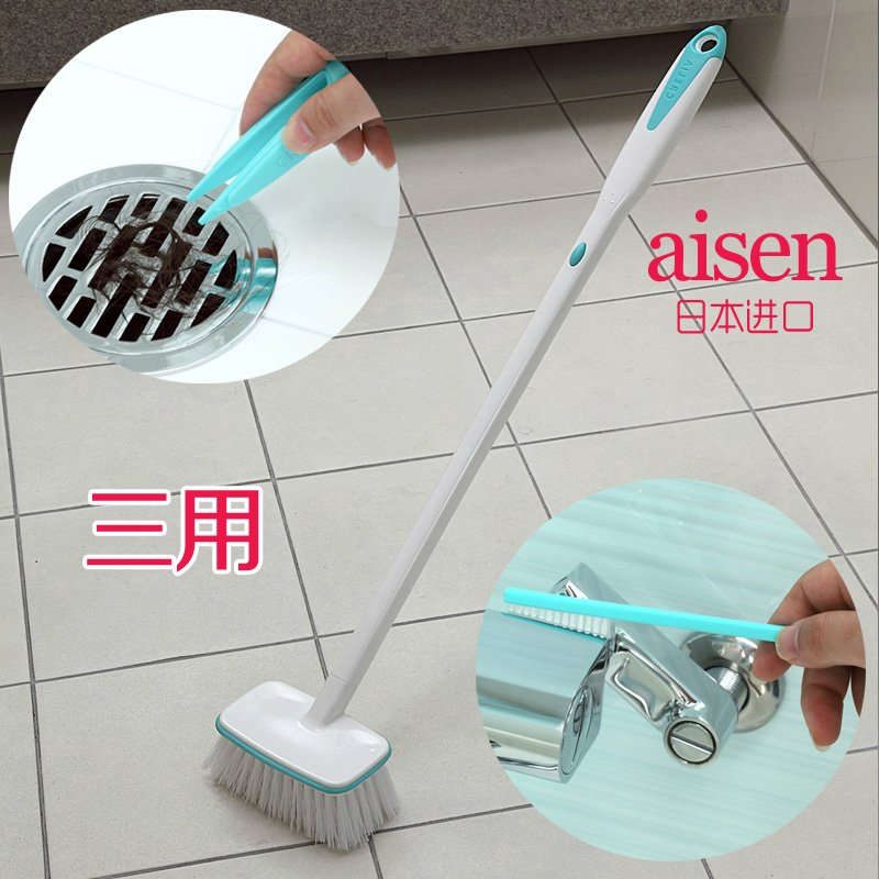 日本AISEN 卫浴清洁刷 多功能浴缸刷 浴室清洁刷 地板瓷砖缝隙刷