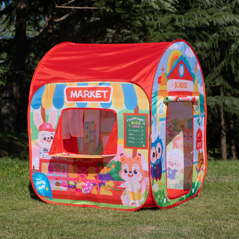 ilamby儿童帐篷室内游戏屋户外露营野餐玩具屋便携折叠宝宝小房子