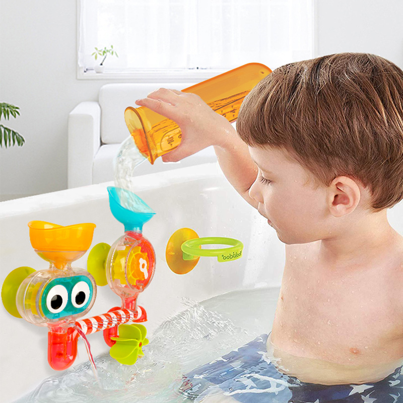Yookidoo幼奇多儿童洗澡玩具宝宝浴缸玩水花洒水车浴室戏水泡澡中