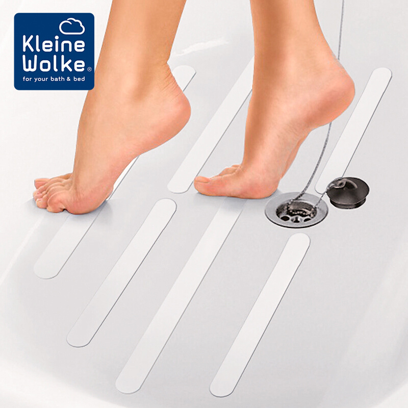Kleine Wolke德国进口PVC自粘浴室防滑贴浴缸隐形脚垫淋浴防滑条