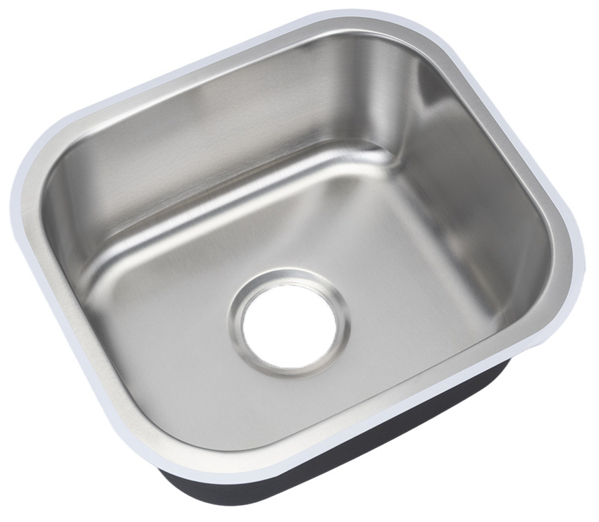 SUS304不锈钢水槽 小厨房洗菜盆 台下大圆角1.2mm 加厚水盆  4540