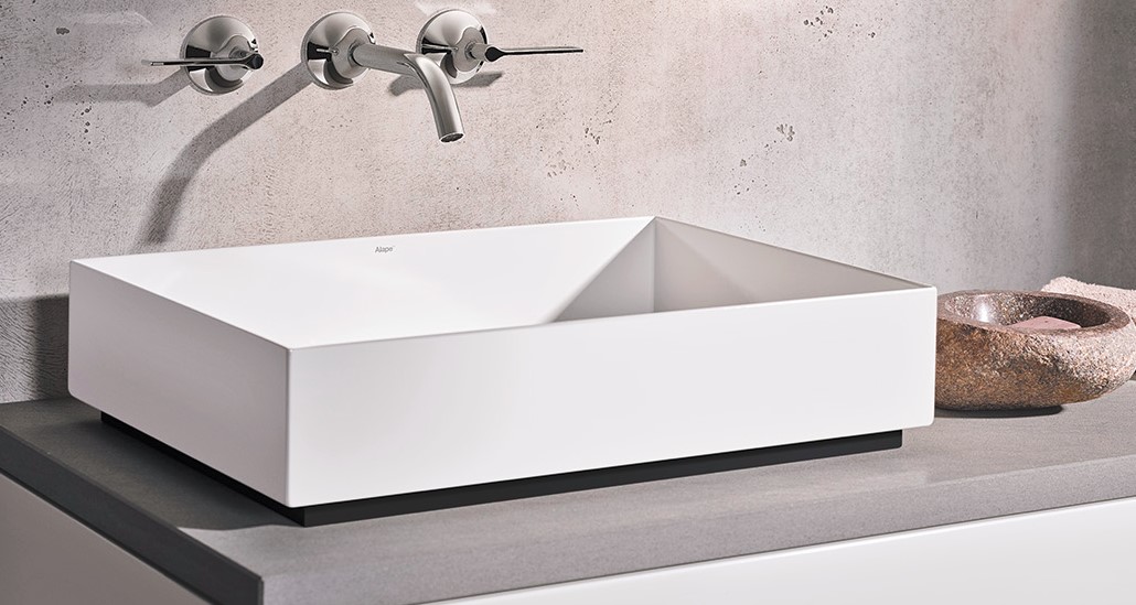 德国品牌ALAPE钢板搪瓷台上盆艺术盆3214000000 1米洗手盆洗脸盆