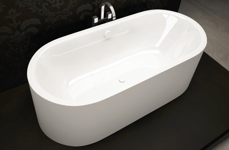 德国卡德维钢板搪瓷独立浴缸椭圆成人家用进口双人浴盆1128无缝