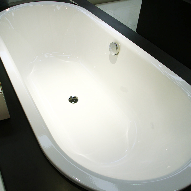 德国原装进口钢板椭圆111 180×80×43 CM搪瓷浴缸嵌入式白色特价