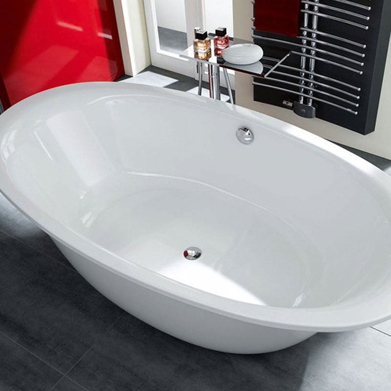 德国原装进口椭圆形浴缸232嵌入式浴缸钢板190×100×45搪瓷亮洁