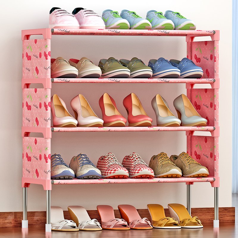 索尔诺 简易多层鞋架 组装防尘鞋柜简约现代经济型铁艺收纳架