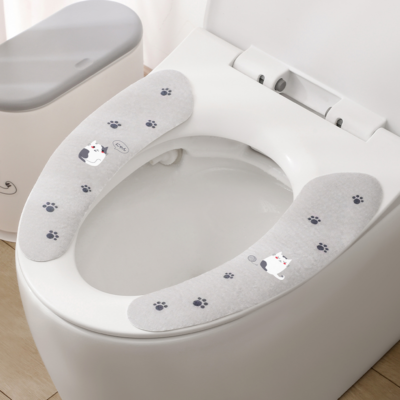 日本厕所马桶垫粘贴式可水洗马桶坐垫四季通用家用夏季薄款马桶圈