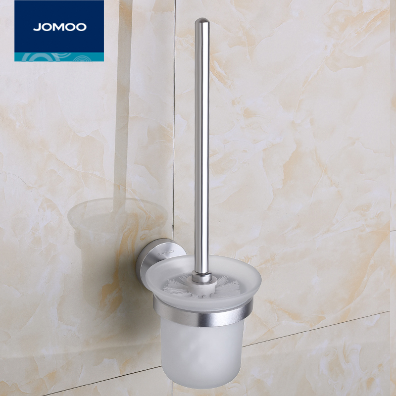 JOMOO太空铝卫浴五金挂件 马桶刷 浴室挂件 实心板加厚底座939511