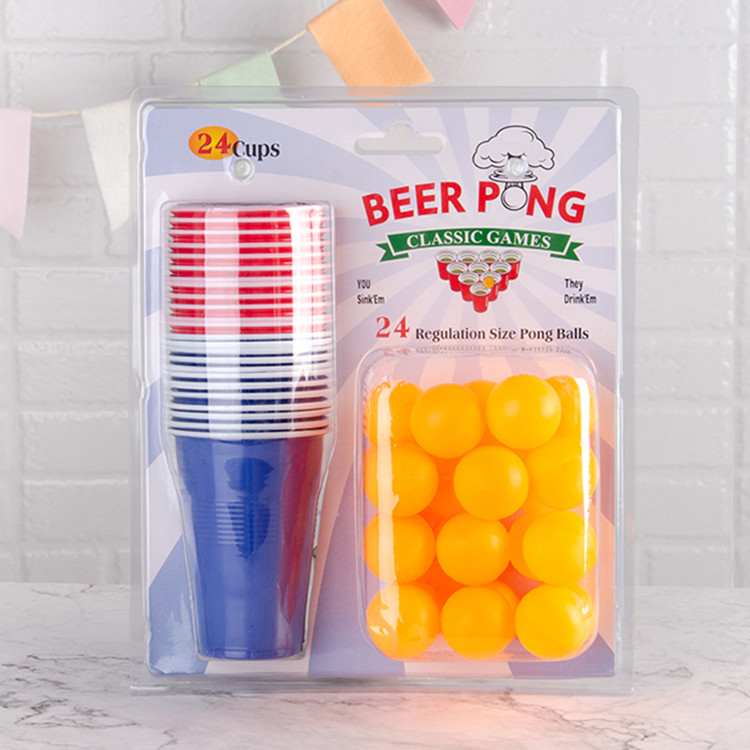 美国派对杯红色一次性塑料杯 创意beerpong游戏杯cups杯子歌杯子