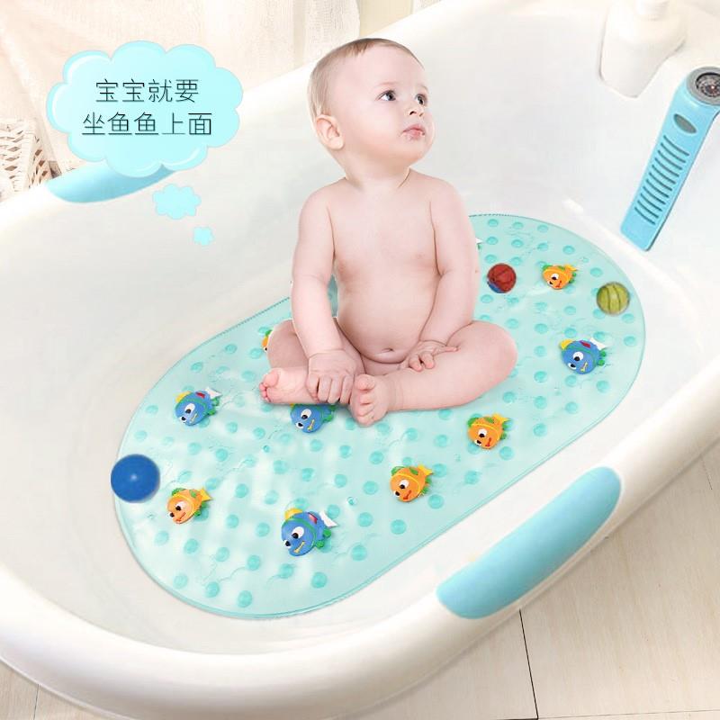 宝宝洗澡盆防滑垫硅胶浴盆坐垫安全无毒婴儿童浴缸垫防滑地垫子