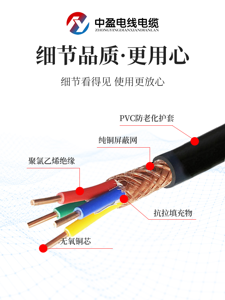 屏蔽线KVVP1.5平方6/7/8/10/12/14/16/19/20/24/30多芯铜控制电缆