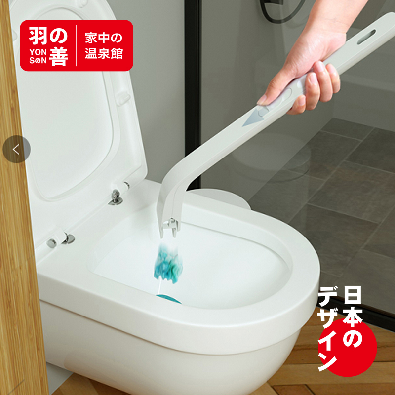 日本一次性马桶刷子无死角家用挂墙式清洁神器可抛式替换头厕所刷