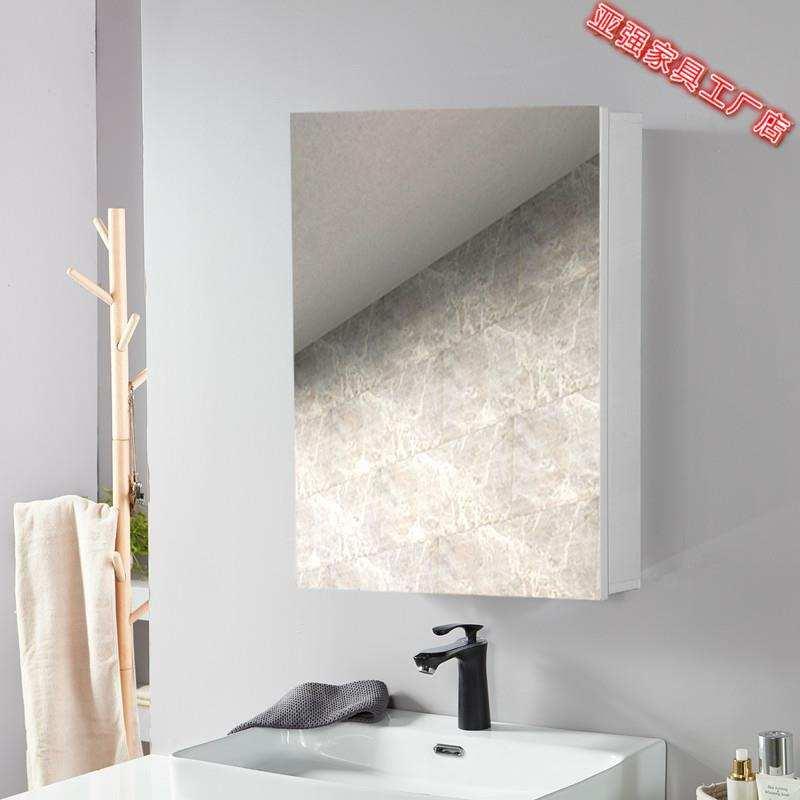 浴室铝合金洗手间厕所镜柜小户型单门置物柜卫浴吊柜太空镜柜镜。