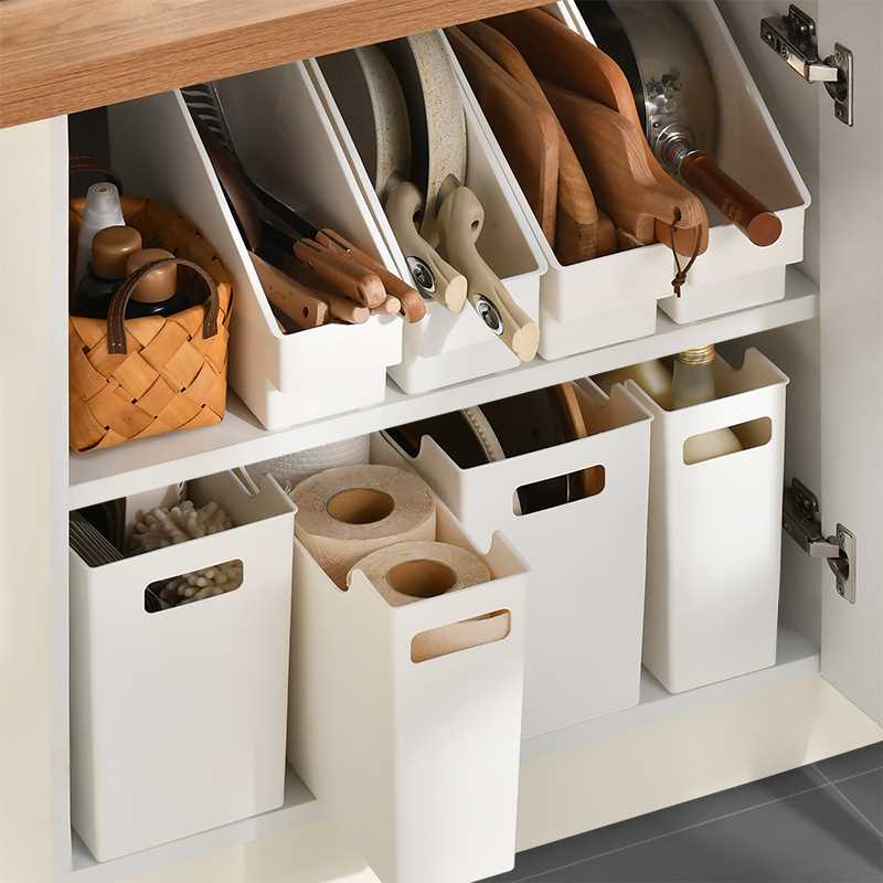 厨房橱柜收纳盒整理盒收纳筐厨具锅具收纳置物架下水槽神器收纳架