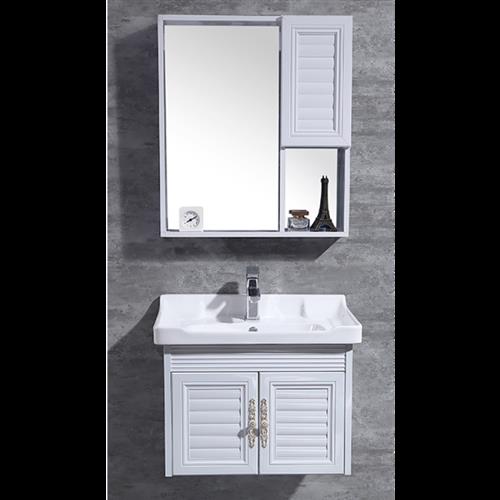 北欧小户型洗脸空太浴室柜组合铝合金吊柜洗手盆柜挂墙式现代简约