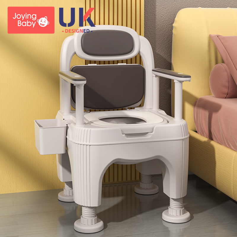 老人坐便器成人家用可移动马桶高度可调节孕妇便携室内防臭便盆椅