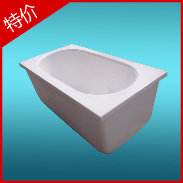 云凯浴缸 独立式亚克力普通浴缸 方形保温泡澡浴缸 尺寸可选A-10