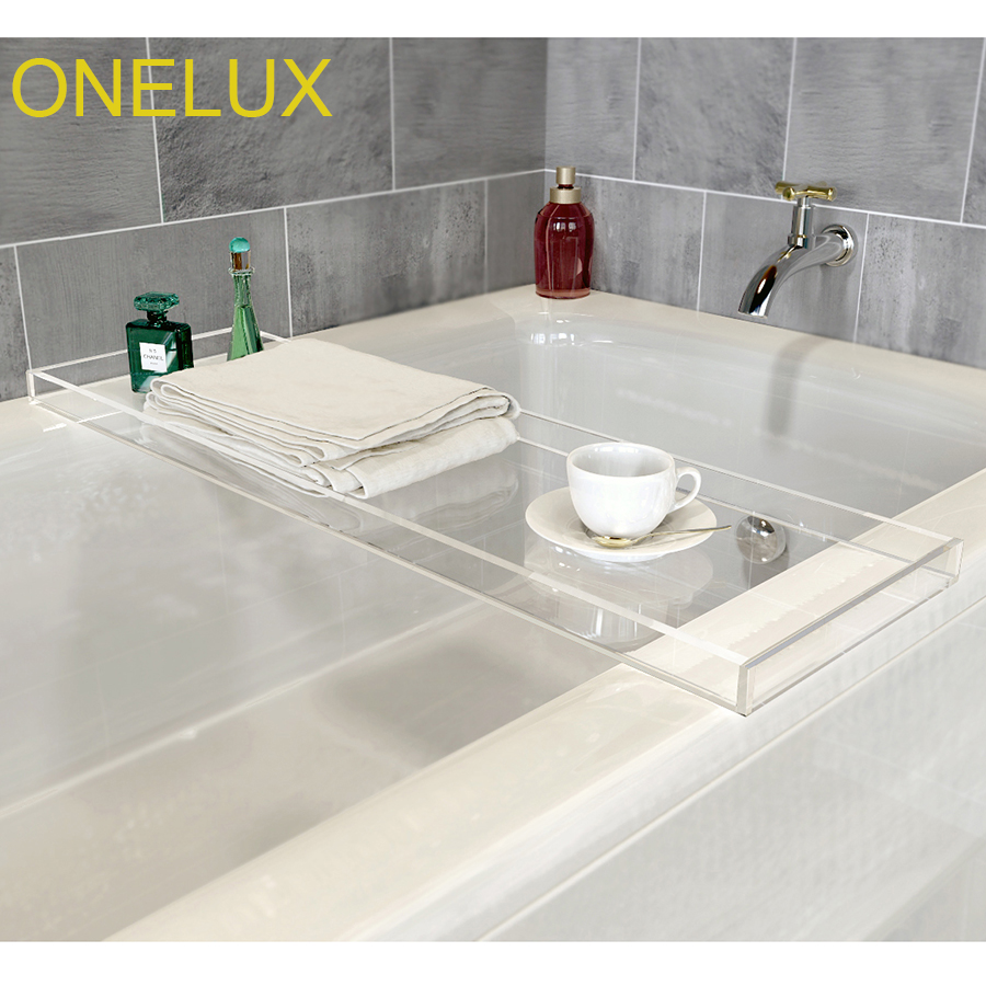 OneLux 亚克力透明浴缸置物架多功能浴池SPA托物架环保储物架定制