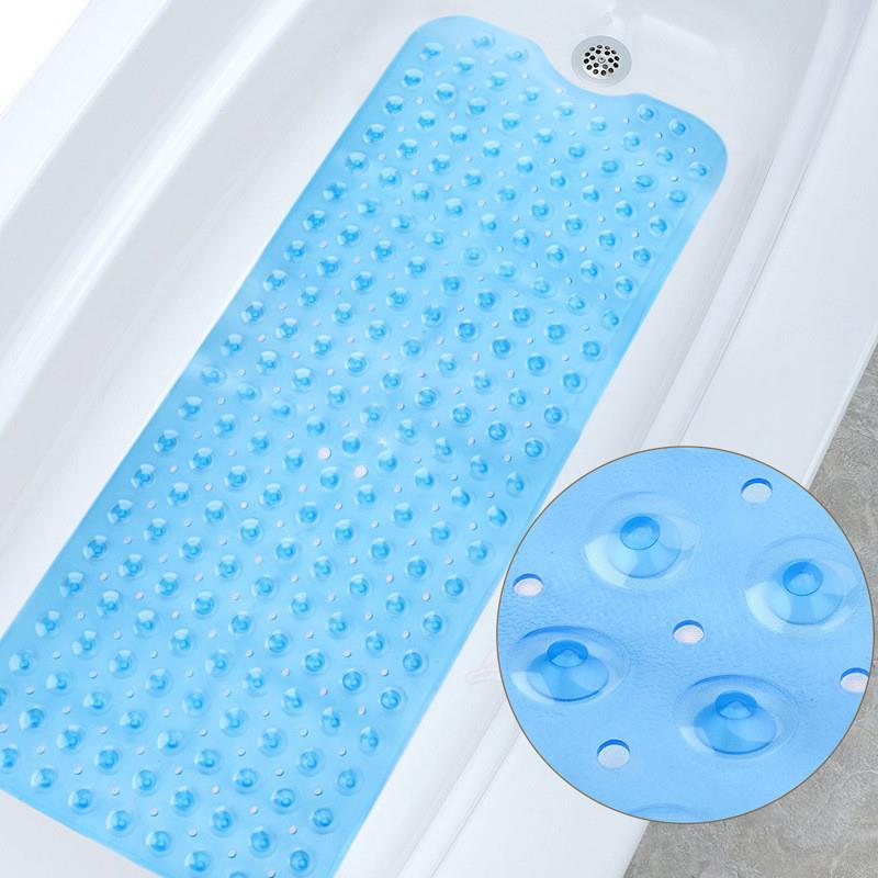 100*40cm加长款PVC浴室防滑垫 浴室浴缸垫带吸盘地垫