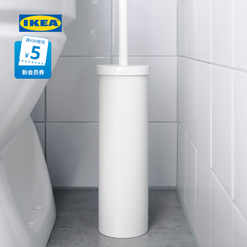 IKEA宜家ENUDDEN安努登厕所用刷现代北欧洁厕刷可更换马桶刷套装
