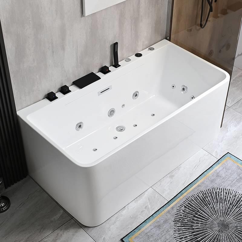 家用浴缸成人独立式浴缸亚克力小浴缸小户型冲浪恒温浴缸