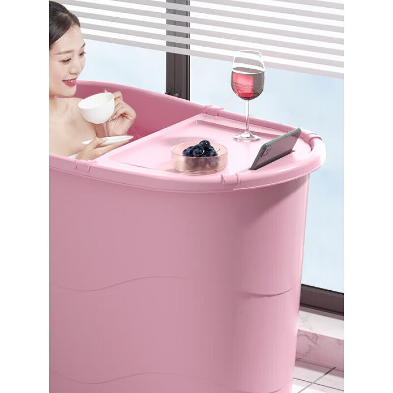 洗澡盆大人用加厚大人泡澡桶成人沐浴桶塑料浴缸家用小户型洗澡|