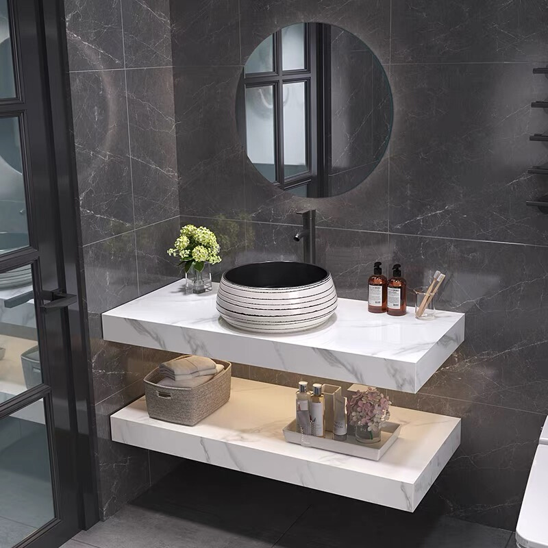 现代高清智能镜浴室柜艺术台上盆卫生间洗脸轻奢洗手台盆柜组合