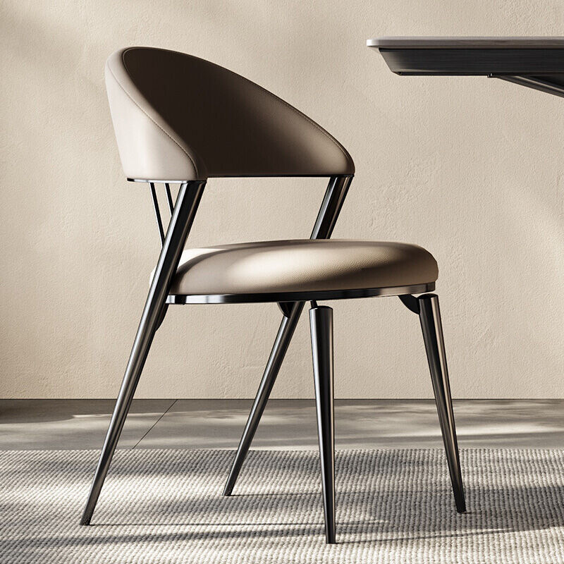 北欧餐椅现代简约法式轻奢高级感餐厅餐桌皮凳子书桌靠背椅子家用
