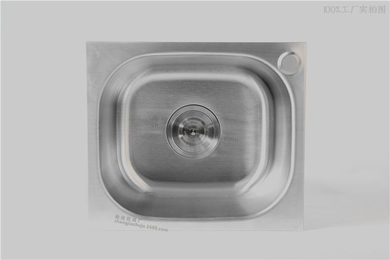 37x32CM304不锈钢小单水槽洗碗池水池洗菜盆洗手盆厨房出租房