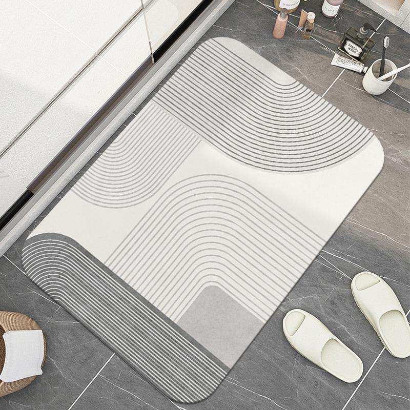 浴室地垫吸水速干卫生间门口耐脏易打理家用防滑脚垫卫浴厕所地毯