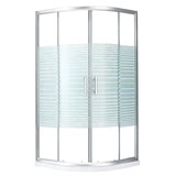 简易淋浴房整体一体淋浴房钢化玻璃弧扇形方形浴室定做冲淋房移门