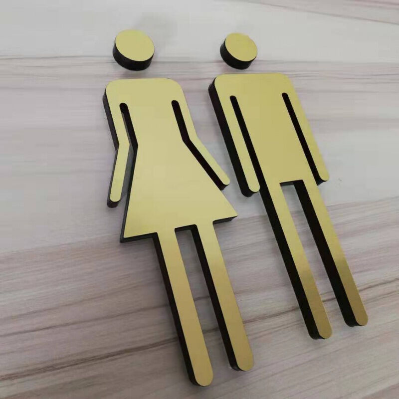 登顶创意洗手间门牌定制亚克力标志牌男女卫生间提示牌厕所标识牌