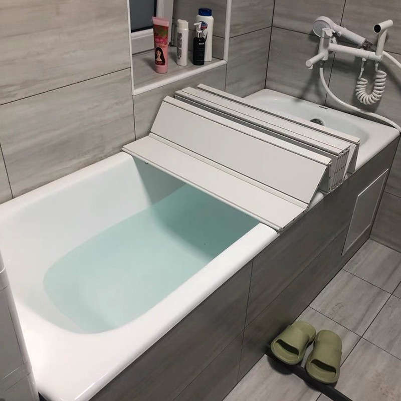 浴缸保温盖防尘折叠板浴池婴儿浴盆泡澡支架加厚承重款浴缸置物架
