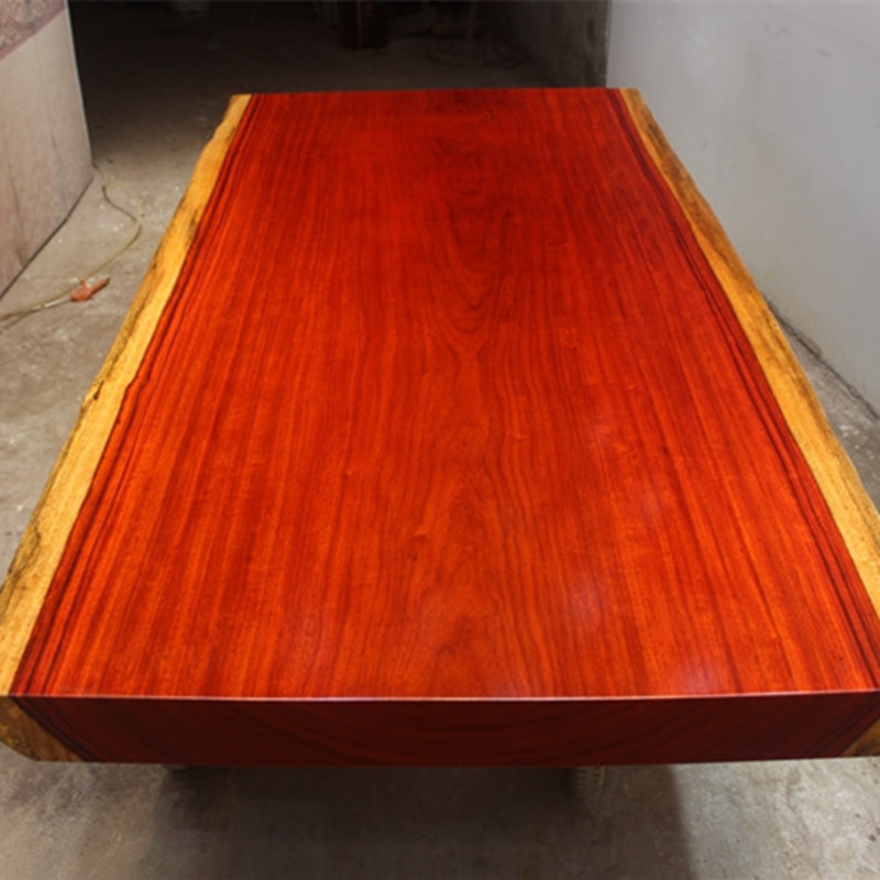 尺寸：216x104-107x10红花梨大板整板实木原木红木茶桌茶台茶板书