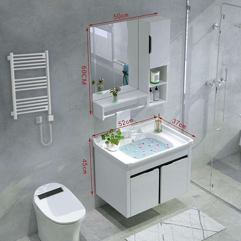 卫生间浴室柜组合小户型洗脸盆落地现代简约一体洗手池洗漱台