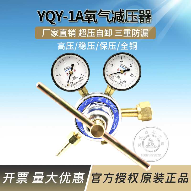 YQY-1A氧气减压器 大流量器减压阀力 压表控制器上海减压厂稳压器
