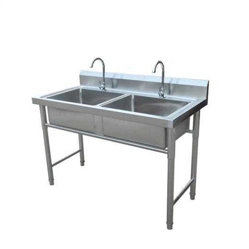 包邮水池不锈钢单双水槽洗菜盆洗碗消毒池食堂厨房加厚三槽解冻池