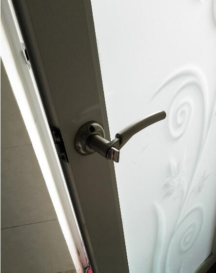 卫生间门锁室内浴室锁把手洗手间无钥匙锁舌厕所卫浴执手孔距40MM
