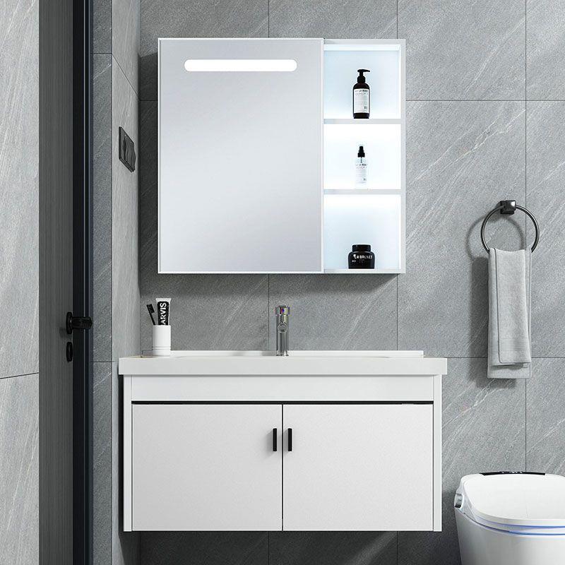 简约浴室柜现代洗手柜组合卫生间洗脸盆阳台洗漱台小户型黑白