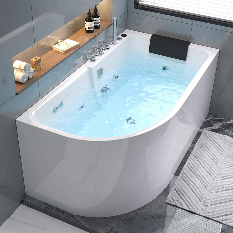 家用扇形按摩成人无缝亚克力小户型浴缸一体恒温独立式浴缸冲浪