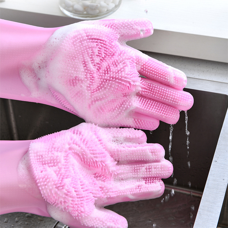 硅胶手套 洗碗搓背手套 抖音多功能魔术手套 浴室厨卫 洗车用手套
