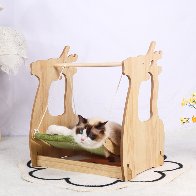 新款猫吊床四季通用厂家猫秋千摇床吊篮猫咪用品猫床悬挂式猫窝