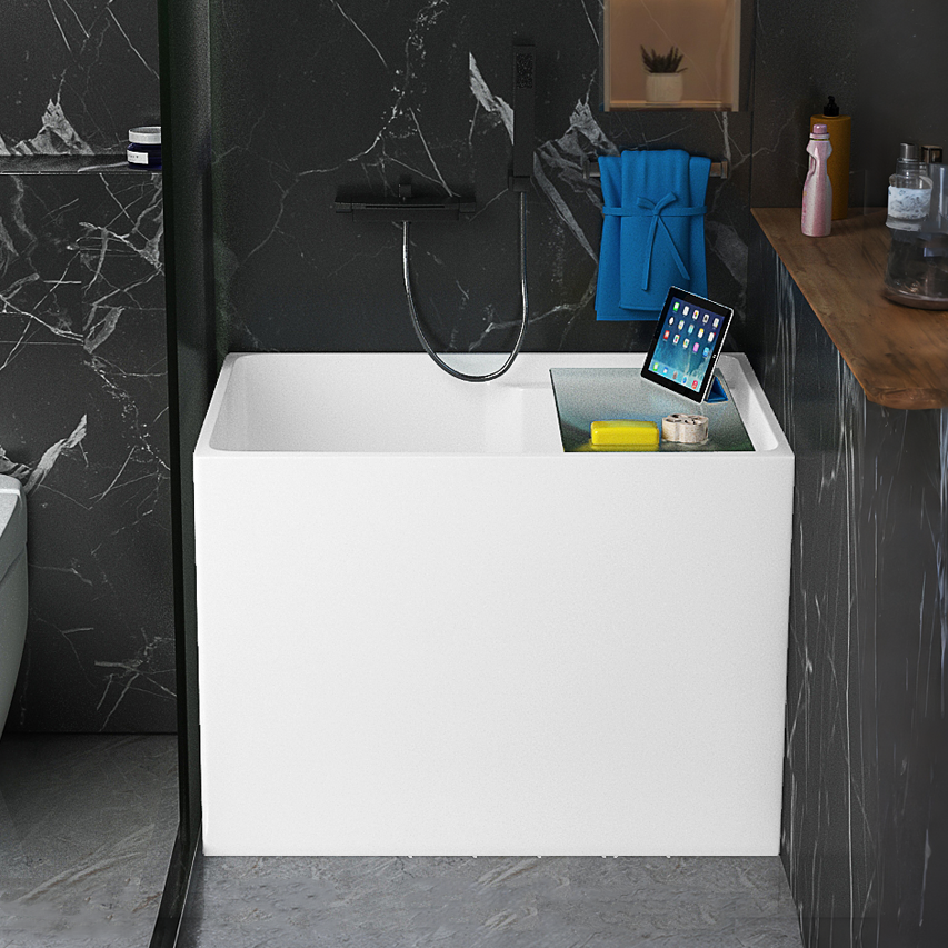 意洁浴缸深泡小户型迷你家用坐式亚克力可移动独立小型日式浴缸