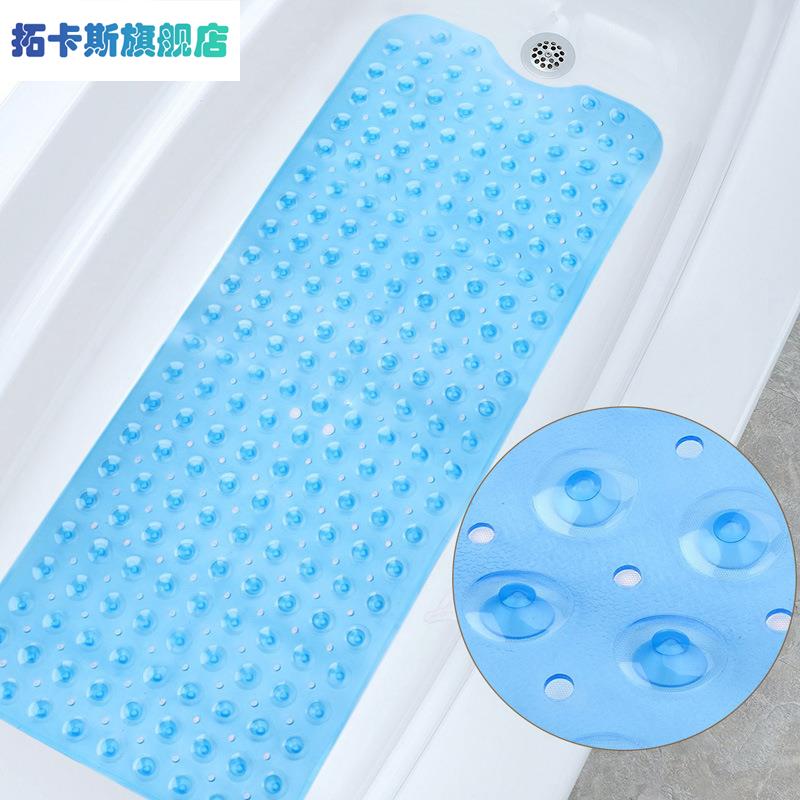 浴室浴缸垫带吸盘地垫100*40cm加长款PVC浴室防滑垫